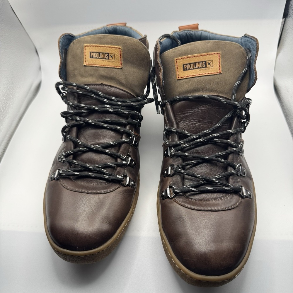 Pikolinos Boots Men's Ankle EU SZ 45 /US 11-11.5 Brown‎ Leather* See Photos*